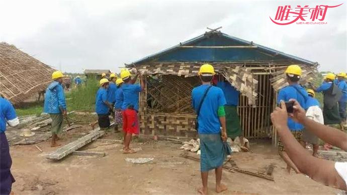 缅甸600人强拆违建村落