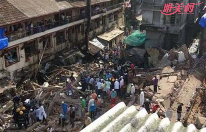 印度大楼倒塌多人被埋