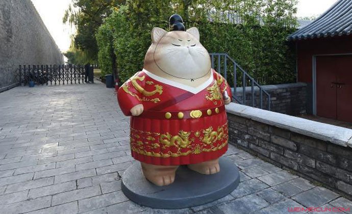 故宫巨型御猫雕像