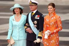 80岁瑞典王后访问墨西哥！穿橘子色礼裙身形