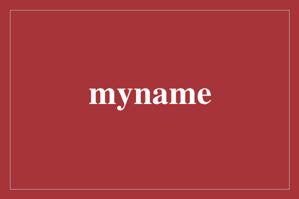 myname