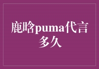 鹿晗与PUMA的完美合作：代言多久引发的品牌热潮