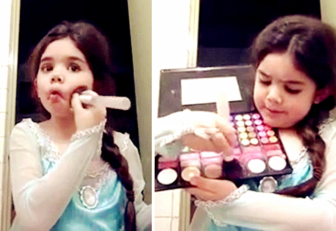 女童化妆技巧太娴熟引争议