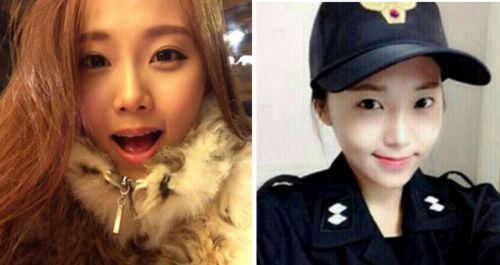 韩国最美女警察走红 曾经是模特