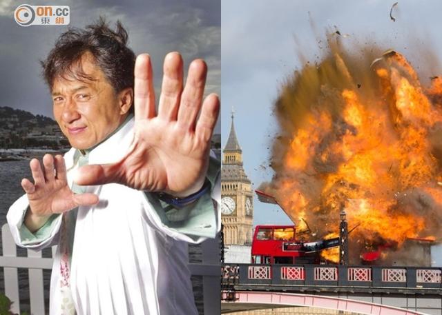 成龙伦敦桥上拍爆炸戏 大火吓坏市民