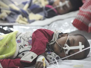 印度医院儿童死亡 死亡人数猛烈增长令人瞠